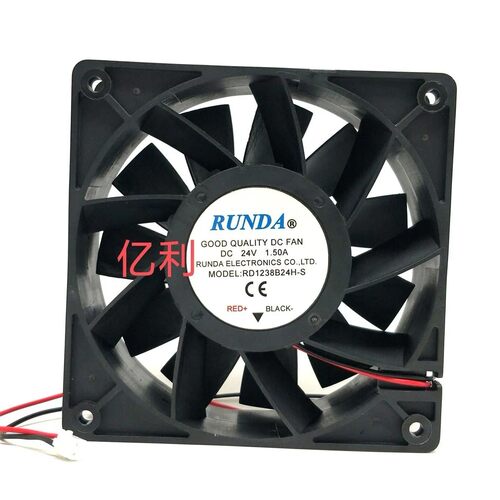 RUNDA润达RD1238B24H-S 12038 24V 1.5A电焊机 变频器散热风扇