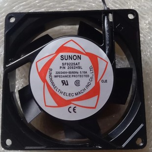 机柜散热风扇 静音轴承散热风扇 2092HBL SF9225AT 220V 轴流风机