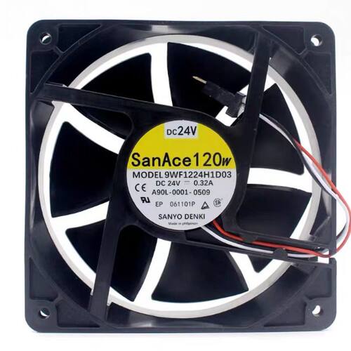 9WF1224H1D03 24V 0.32A 全新SANYO三洋A90L-0001-0509发那科风扇
