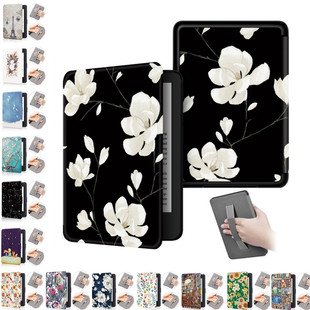 适用Kindle Paperwhite 10代第十代 皮套998电子书保护套kpw4休眠壳Paperwhite4彩绘保护套手持PQ94WIF保护壳