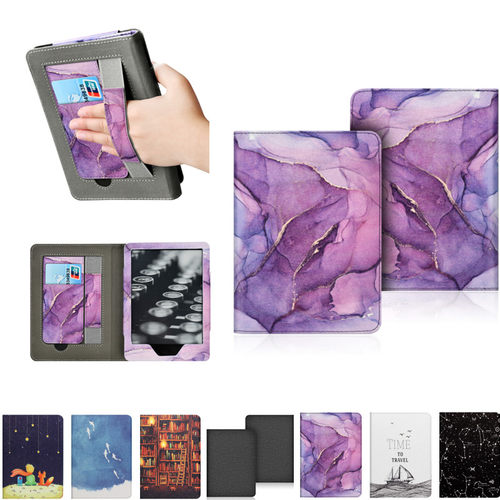 适用2024年12代Kindle paperwhite6签名版Signature卡通保护套电子书Colorsoft 7寸彩绘外壳KPW6手持支架皮套