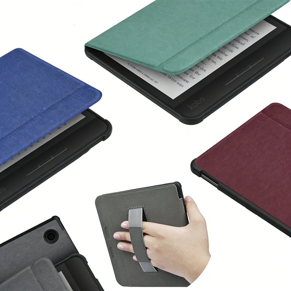适用于乐天KOBO Libra H2O N873电子书保护套H2O皮套7寸阅读器休眠防摔壳2019年版型号软壳手持全包保护套