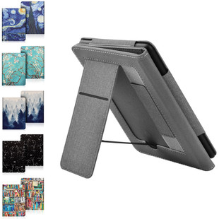 适用Kindle958保护套手持壳Kindle Paperwhite3保护套KPW3/2/1防摔外壳5代6代7代支架皮套DP75SDI EY21彩绘壳