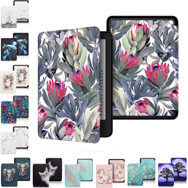 适用2024年新款青春版Kindle basic 11代RS23CV保护套Kindle2022 C2V2L3彩绘卡通皮套kindle11保护壳ins梵高