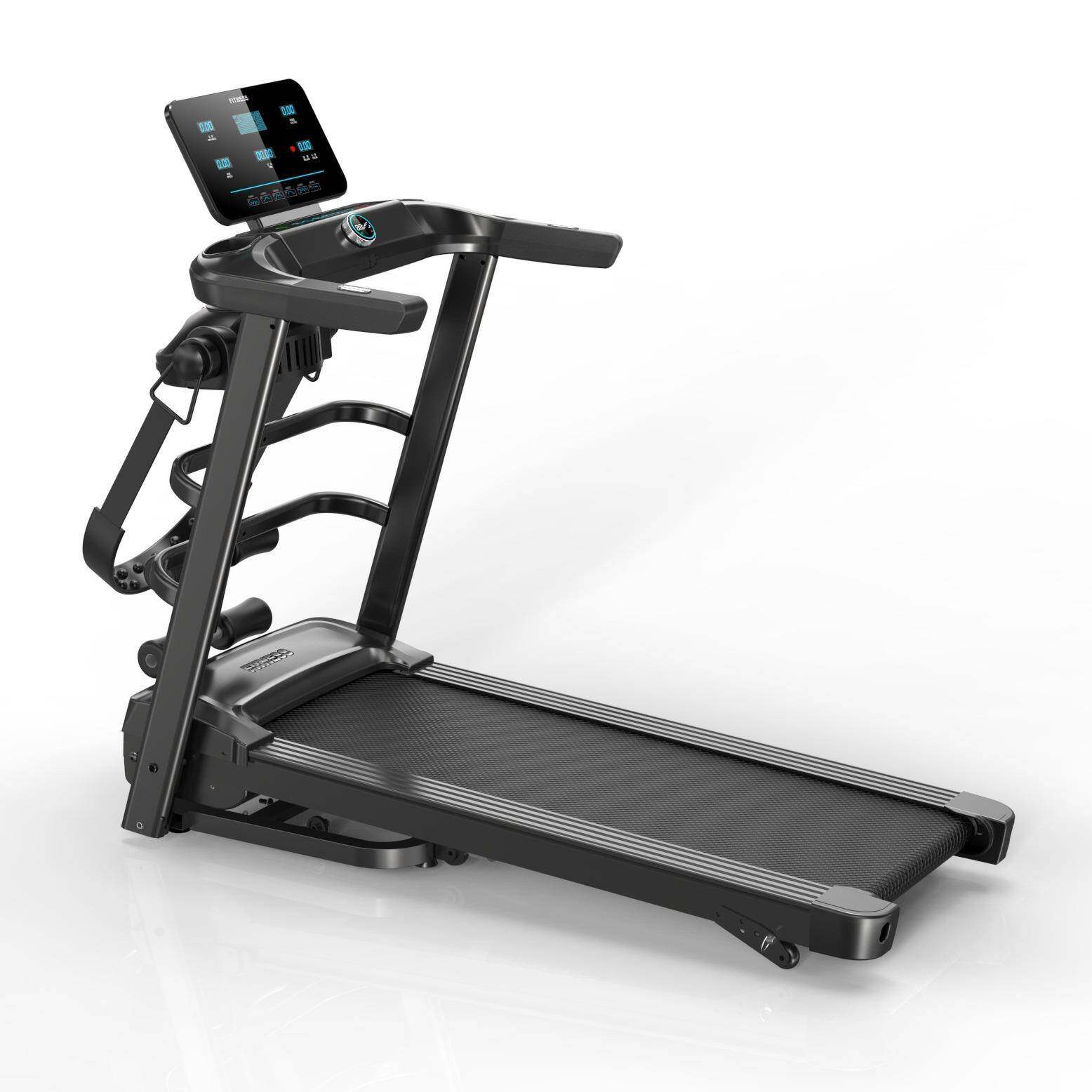 跑步机带无极旋钮家用款小型折叠家庭式健身器材电动走步平板室内