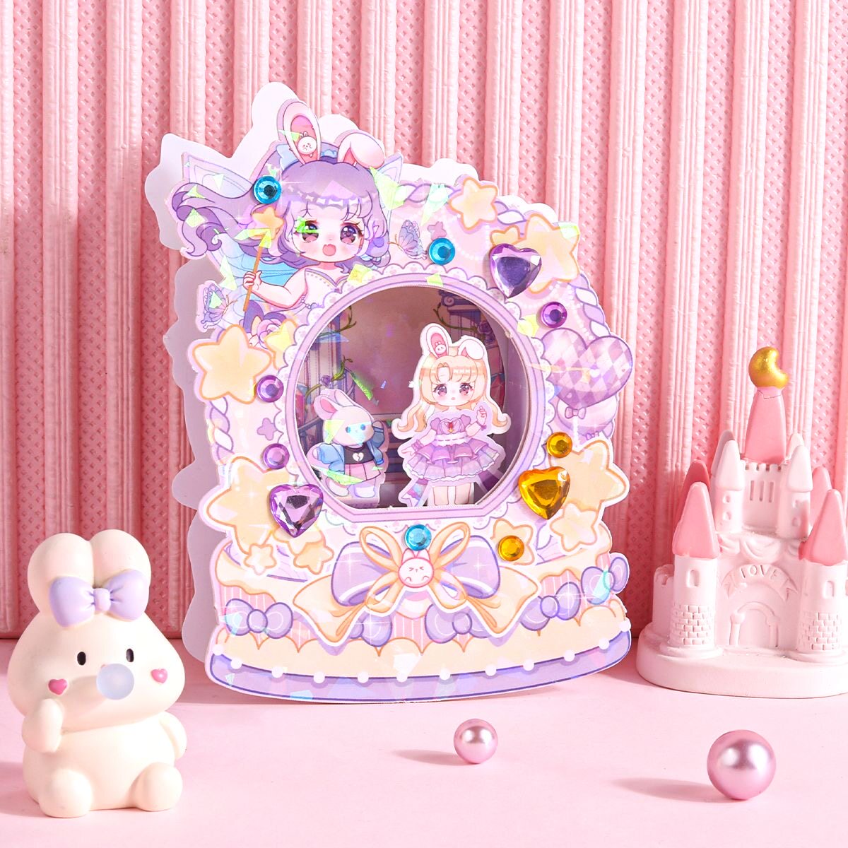 折耳妹妹3D立体变装水晶球
