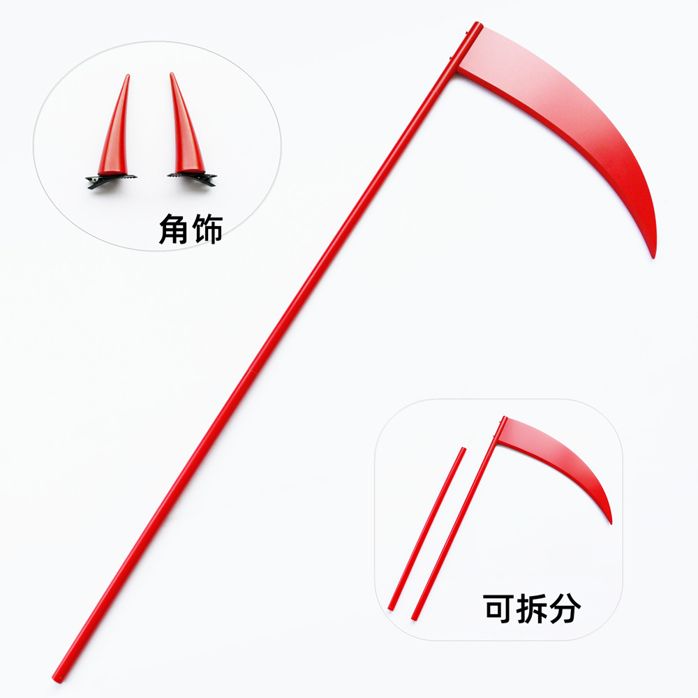 电锯人帕瓦镰刀头饰武器道具