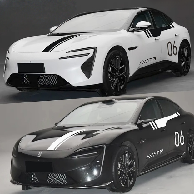 适用于阿维塔06车贴拉花AVATR 06改装引擎盖车门腰线字母装饰贴纸