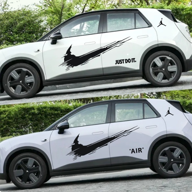 适用于蔚来汽车Firefly萤火虫车贴拉花 个性改装饰NIKE 耐克贴纸