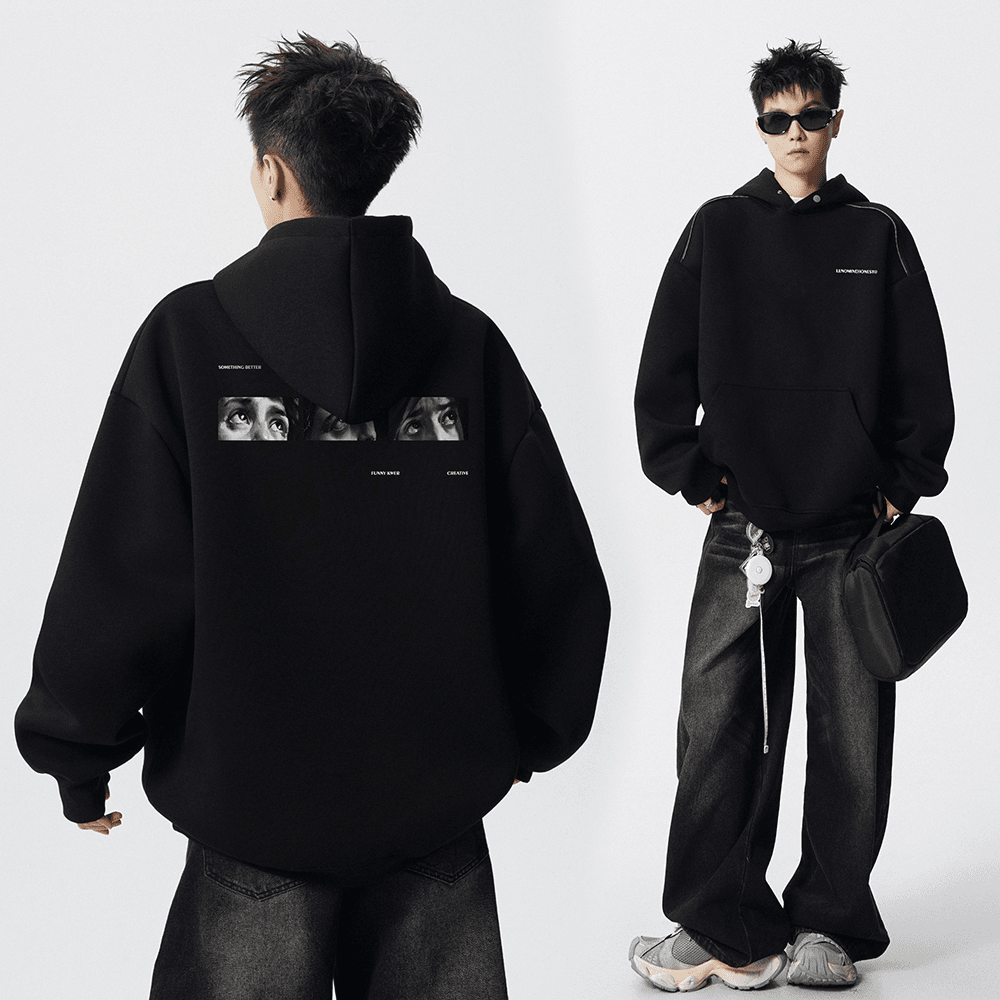 秋冬季新款加绒美式高街痞帅上衣