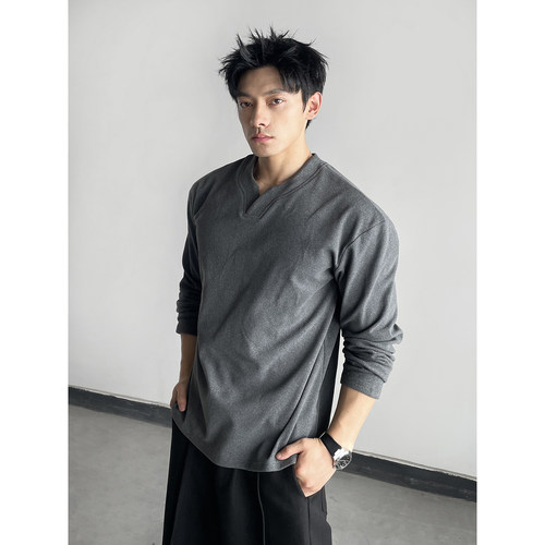 秋冬季内搭德绒保暖百搭长袖上衣