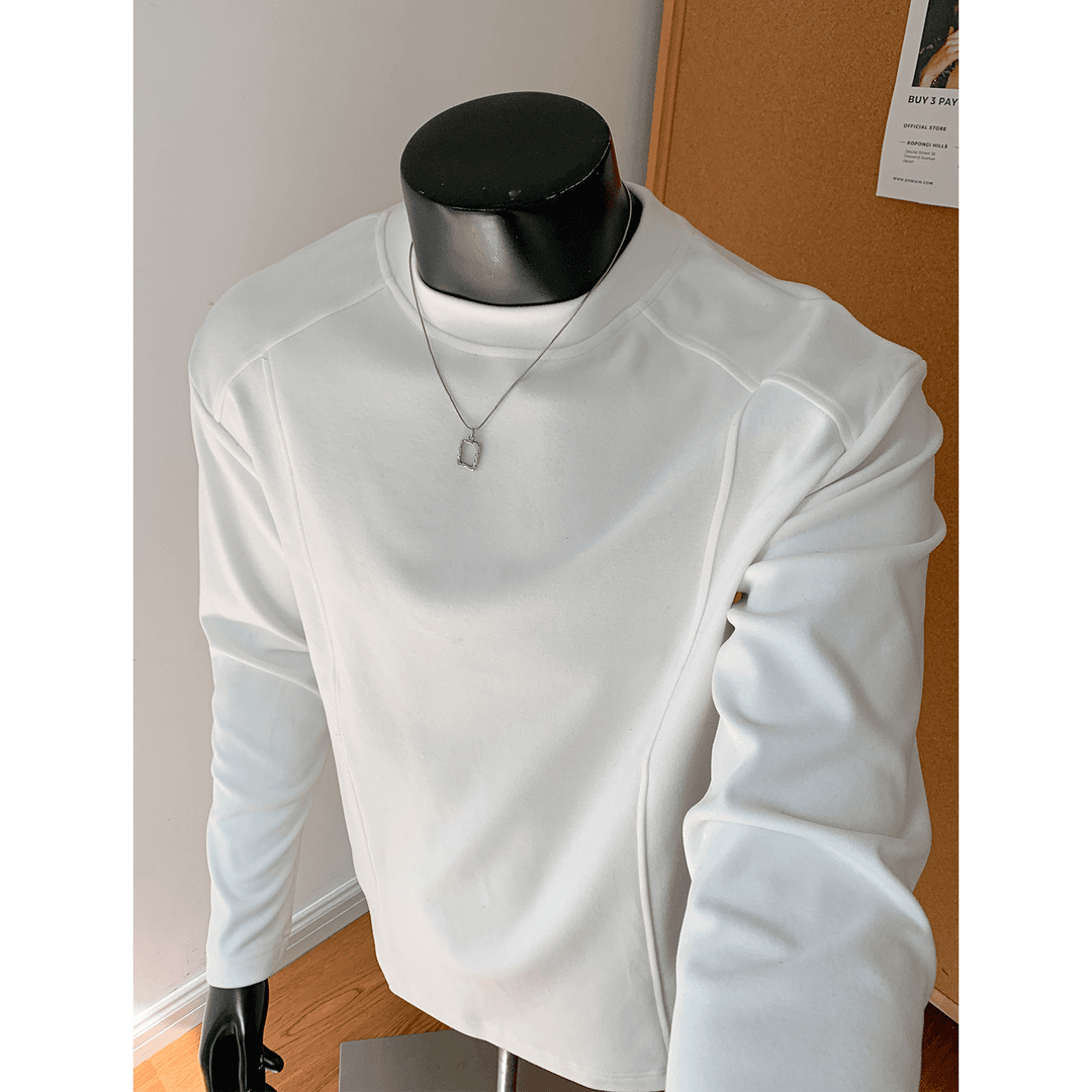 秋冬重磅德绒保暖内搭打底衫上衣