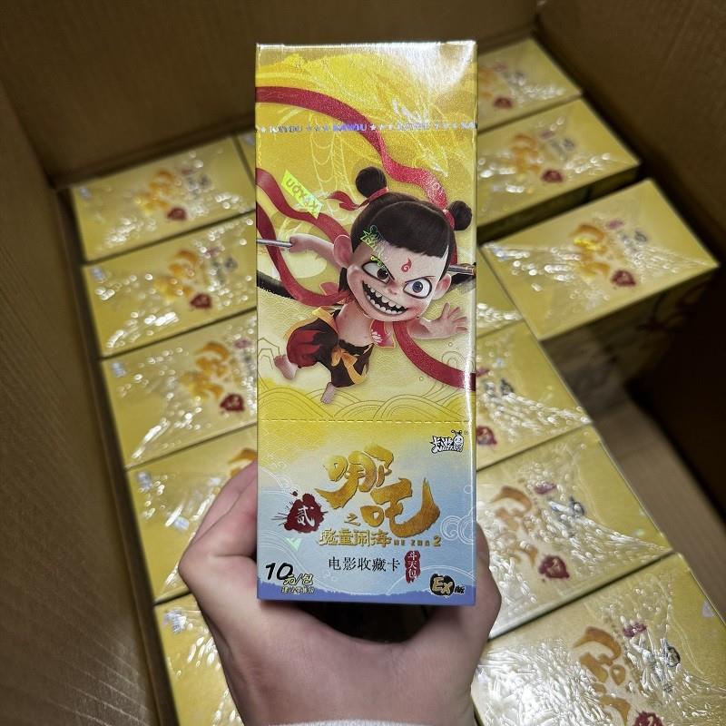 。哪吒之魔童闹海卡片整盒斗天包卡牌盲盒电影封神榜周边新品