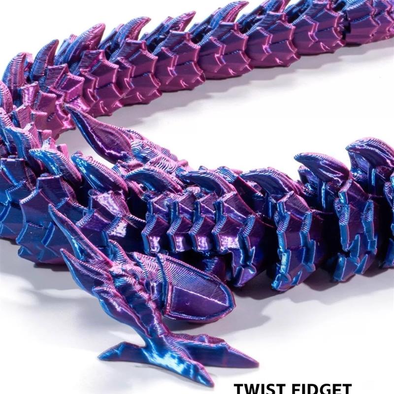 。3D打印关节可动中华龙摆件创意礼物动物装饰模型手办