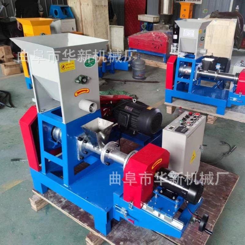 宠物狗犬粮猫粮膨化机养殖水产漂浮饲料机兔鼠鸟虾饲料制粒机