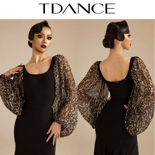 TDANCE方领灯笼袖连体上衣