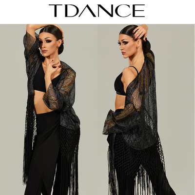TDANCE女蕾丝流苏外搭