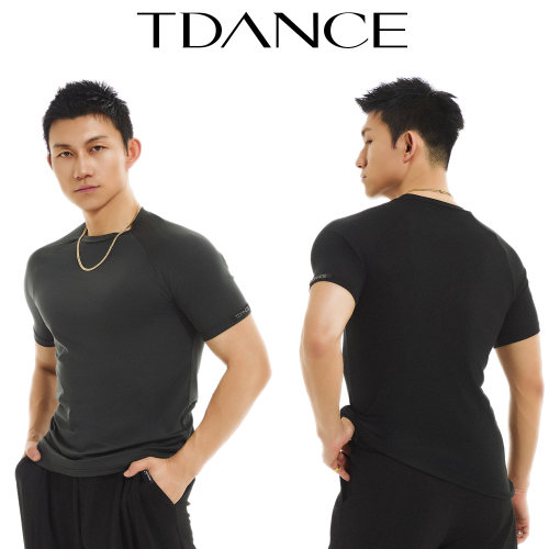 TDANCE男圆领短袖上衣