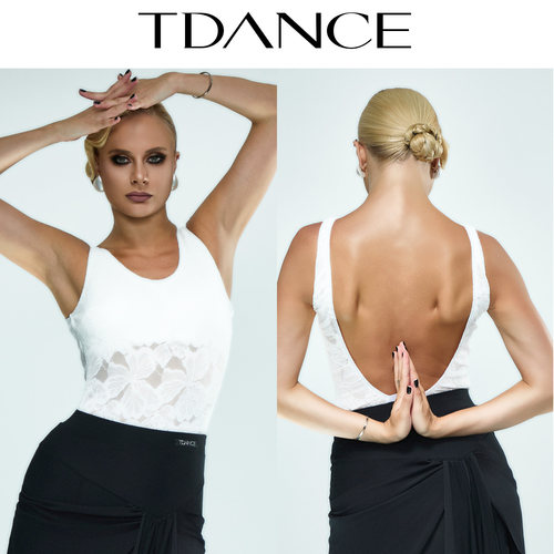 TDANCE摩登露背背心练习服
