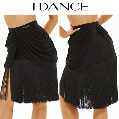 TDANCE兜兜拼接流苏半裙