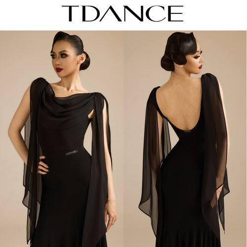 TDANCE披肩飘片连体上衣