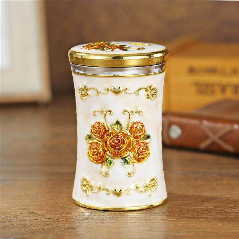 欧式牙签盒家用创意个性旋转式牙签筒客厅茶几时尚高档小号牙签罐,收纳整理,牙签盒,淘宝优惠券,粉丝福利购,淘宝优惠卷