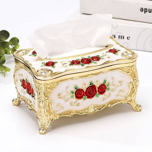 欧式纸巾盒高档家用卧室