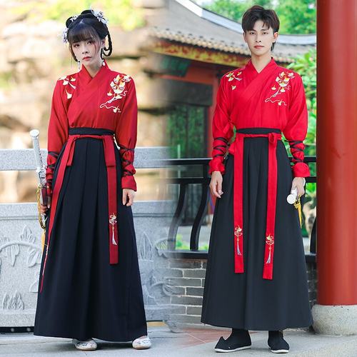新款武侠风汉服学生班服打鼓服