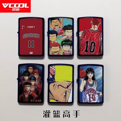 2024新版灌篮高手煤油打火机可爱动漫nba球星男生火机送男友礼物