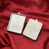 新款 高档精美潮 银色钛钢材质不掉色唐卡外壳空盒画盒方形西藏藏式