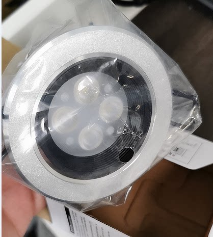 nvc雷士led一体化射灯客厅吊顶背景天花灯nled1134nd砂银4w7w9w