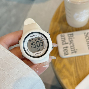手表女ins风初中生高中小学生简约气质运动时尚 小型独角兽电子表