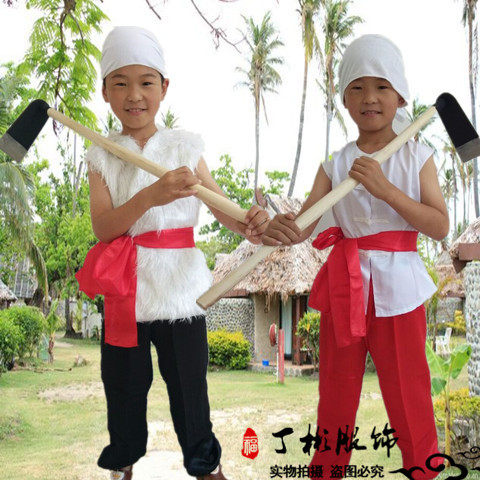 a juvenile Northern Shaanxi Bao costume Northern Shaanxi Shepherd Farmer Makeup Farmer Costume Wang two small Wool waistcoatin the Children/Baby/Family fitted , Children's costumes  category - from Buy2taobao.com to provide professional Taobao agent buy service