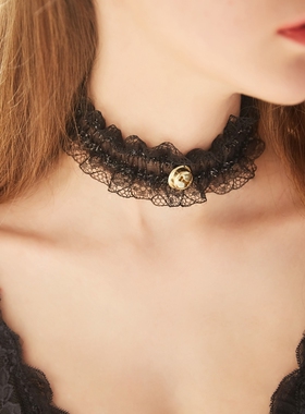 黑白两色性感蕾丝可调节系绑带