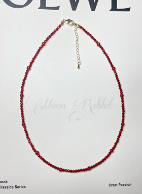 【绯红之恋】不撞款天然石流苏百搭原创纯手工高级感轻奢锁骨链女