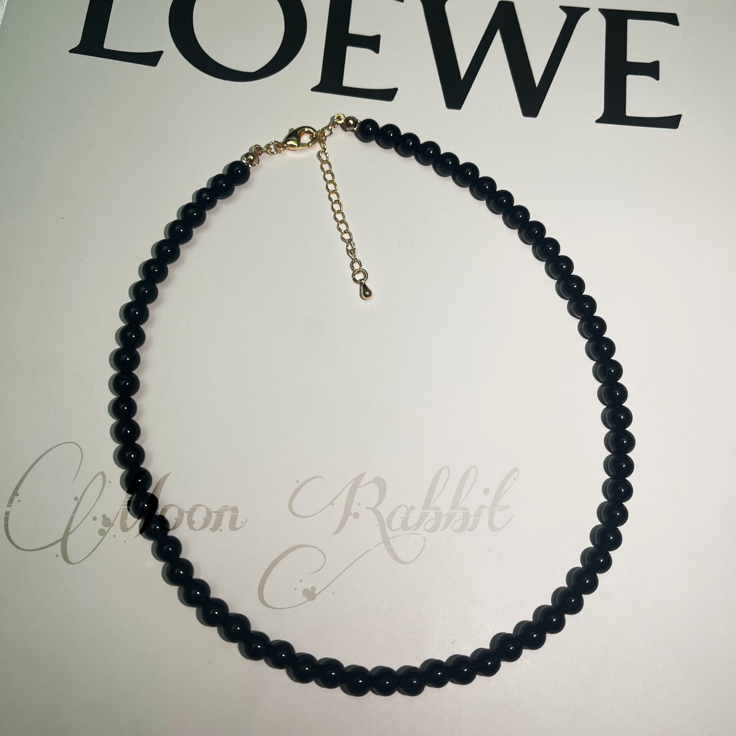 【太阳黑子】不撞款天然石原创项链纯手工高级感轻奢锁骨链女