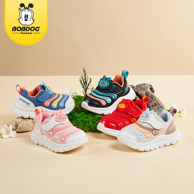 春秋款软底毛毛虫鞋女儿童学步鞋