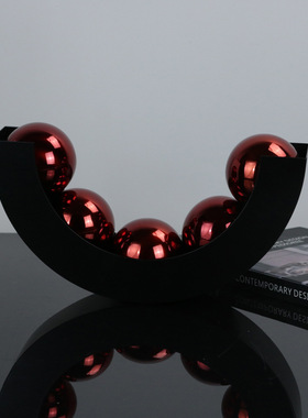 金属球U型简约装饰，时尚轻装样