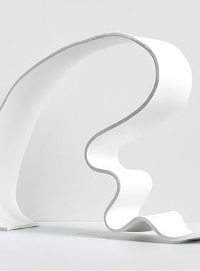 设计师飘带金属摆件酒店售楼处样板房抽象艺术丝带桌面高级装饰品