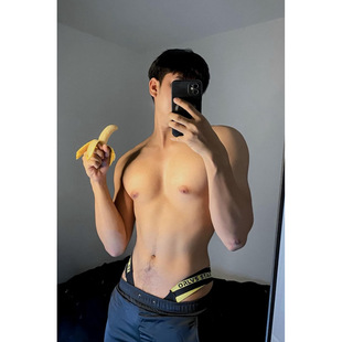 男士三角丁字内裤2025新款超低腰性感提臀日系纯棉高弹力情趣琛威