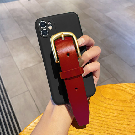 oppo适用A3手机壳K11/K12 Findx8 x7 x6手腕带Reno13 12 11 10 9 6 A1pro皮质A2m戚薇同款A58x a97女A57红A93