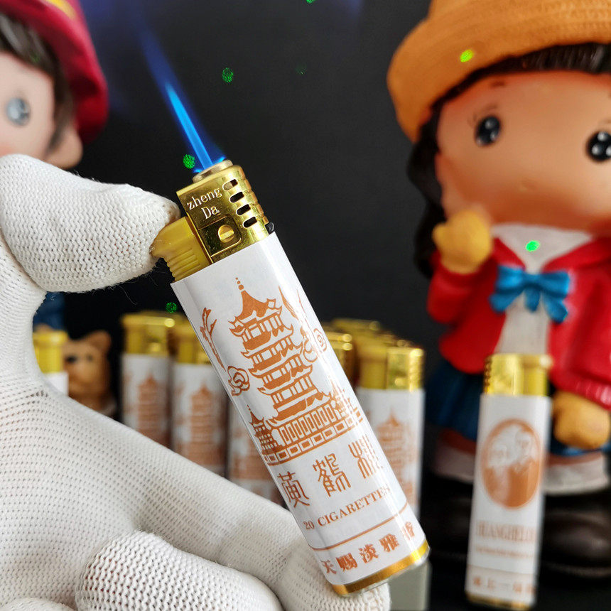 原厂防风黄鹤楼打火机告峡谷柔情奇景细中支硬新版广告打火机商务