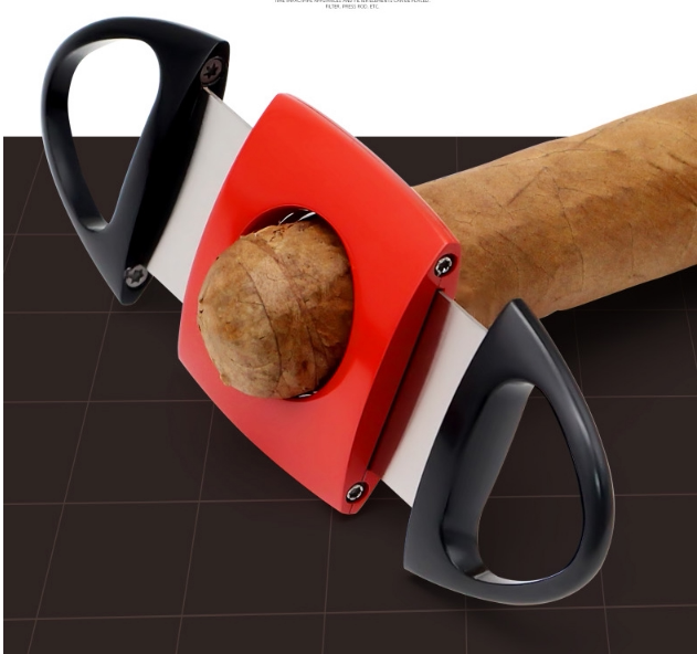 长城定制红色132雪茄剪刀入门款铁盒包装