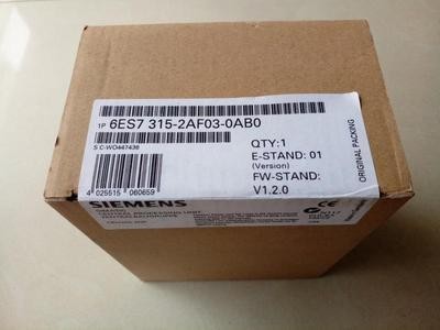 6ES7315-1AF03-0AB0西门子CPU模块24V6ES7315-2AF03-0AB0现货特价