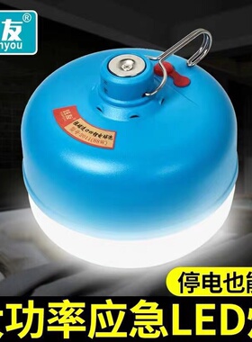 炫友妙眼LED户外露营家用应急灯循环充电强磁锂电球泡照明灯