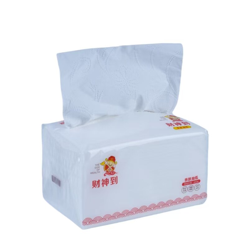 福来临面巾纸家用商用实惠装竹浆抽纸工厂自销