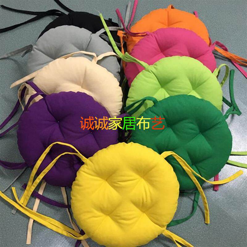 新品帆布纯色 圆形坐垫 小朋友坐垫 圆凳子垫 秋千吊椅垫 瑜伽打