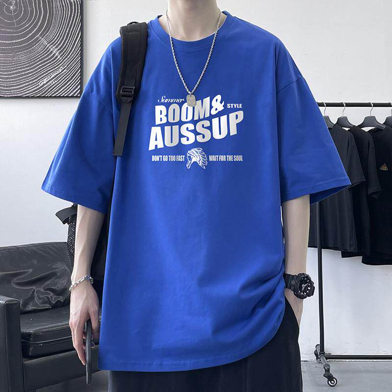 新品青少年夏装纯棉短袖t恤男孩上衣大童夏季初中高中学生帅气男