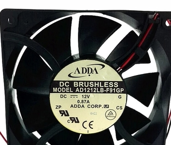 ADDA 12038 AD1212LB-F91GP 12V 0.87A 12厘米大风量机箱散热风扇