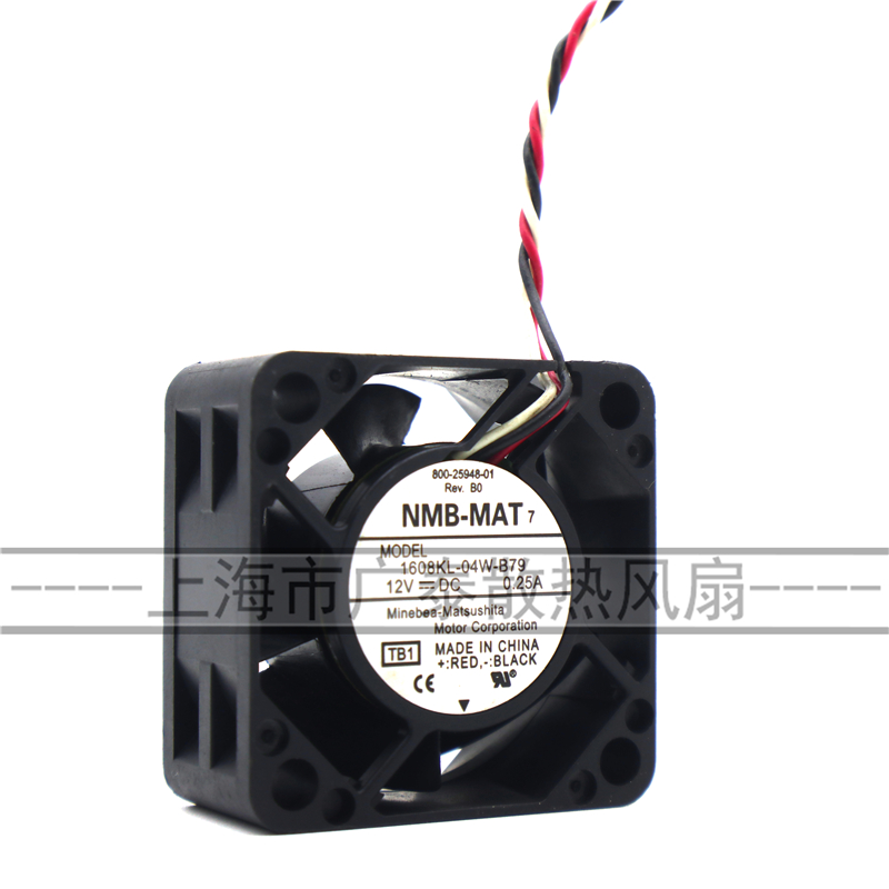 NMB-MAT 1608KL-04W-B79 12V 0.25A 4020 4CM 变频器散热风扇